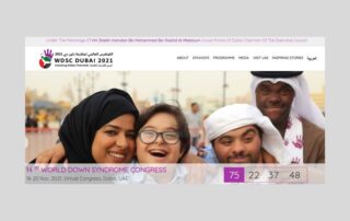 immagine sito web conferenza mondiale sindrome di Down 2021