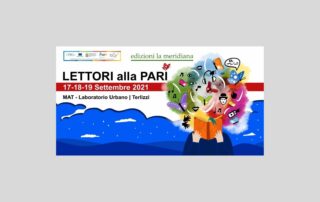 locandina fiera del libro accessibile "Lettori alla pari"