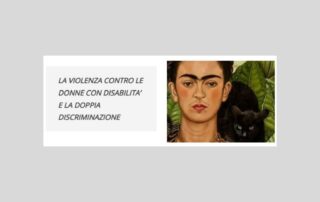 locandina evento "La violenza contro le donne con disabilità e la doppia discriminazione"