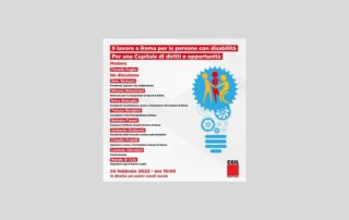 locandina evento online CGIL Lazio 24 febbraio 2022