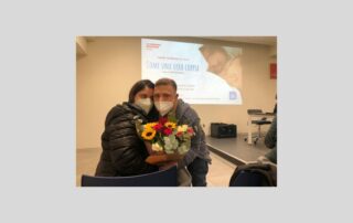Moira Oliverio e Emanuele Raffaelli all'incontro presso la libreria Erickson di Roma, lunedì 14 febbraio 2022