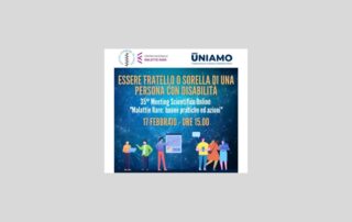 locandina webinar "Essere fratello o sorella di una persona con disabilità" 17 febbraio 2022