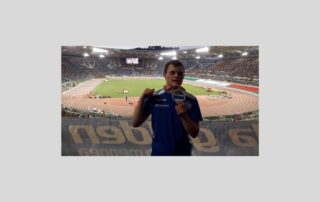 Luca Mancioli, atleta con sindrome di Down record italiano 100 metri C21, al Golden Gala