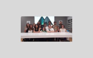 i lavoratori con sindrome di Down assunti presso C&C Consulting con i referenti SIL delle sezioni AIPD e Monica Berarducci dell'Osservatorio Lavoro AIPD