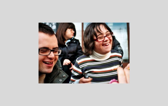 gruppo di persone con sindrome di Down foto archivio "Down Click"