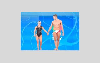 Arianna Sacripante e Giorgio Minisini agli Europei di Nuoto di Roma 2022