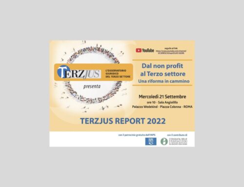 Terzjus Report 2022, il report sull’evoluzione della legislazione sul Terzo Settore