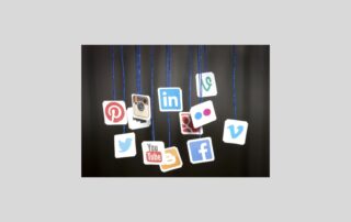 immagine con i loghi dei social network