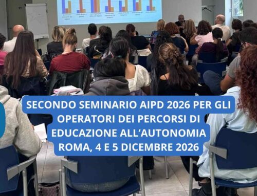 In arrivo il 2° seminario di formazione AIPD 2026 sull’autonomia. A Roma il 4 e 5 dicembre, iscrizioni aperte fino al 27 novembre